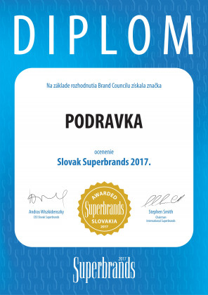 Podravka obhájila prestížne ocenenie Slovak Superbrands